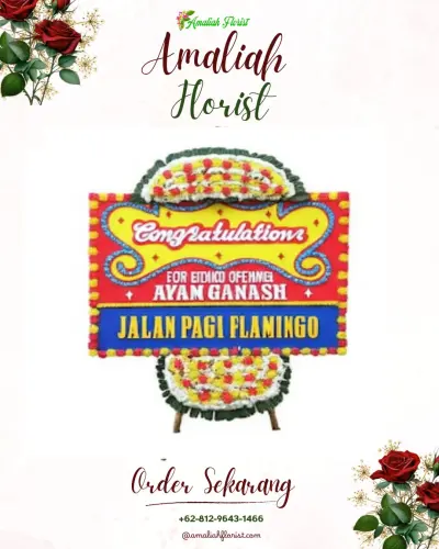 Bunga Papan Congratulation di Malimongan Tua
